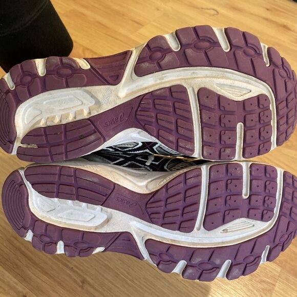 Asics Womens 8.5 Purple Gel T2N8N‎ Athletic Running Shoes Sneakers White - Picture 12 of 12